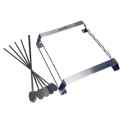 Stainless Steel Skewer and Rack Cooking Accessory Set (6-Piece)