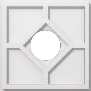 1 in. P X 4 in. C X 12 in. OD X 4 in. ID Embry Architectural Grade PVC Contemporary Ceiling Medallion