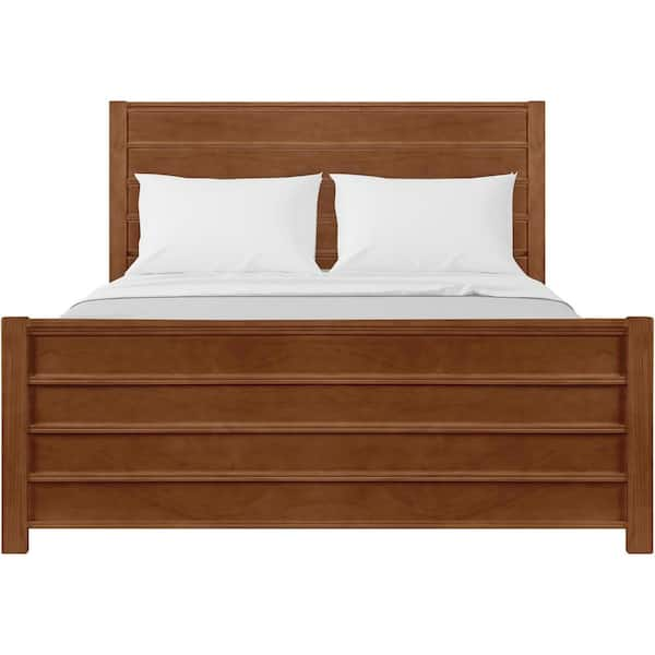 Camden Isle Caroline Walnut Brown Wood Frame Queen Platform Bed 116532 ...