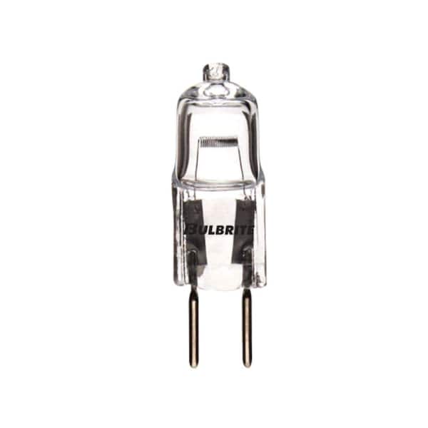 Bulbrite 35-Watt Soft White Light T3 (GY6.35) Bi-Pin Screw Base Dimmable Clear Mini Halogen Light Bulb(10-Pack)
