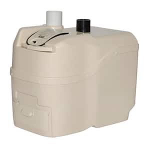 Centrex 1000 Non-Electric Waterless Ultra Low Flush Central Composting Toilet System in Bone