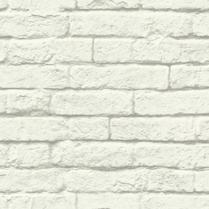 34.17 sq. ft. Magnolia Home Brick-and-Mortar Premium Peel and Stick Wallpaper