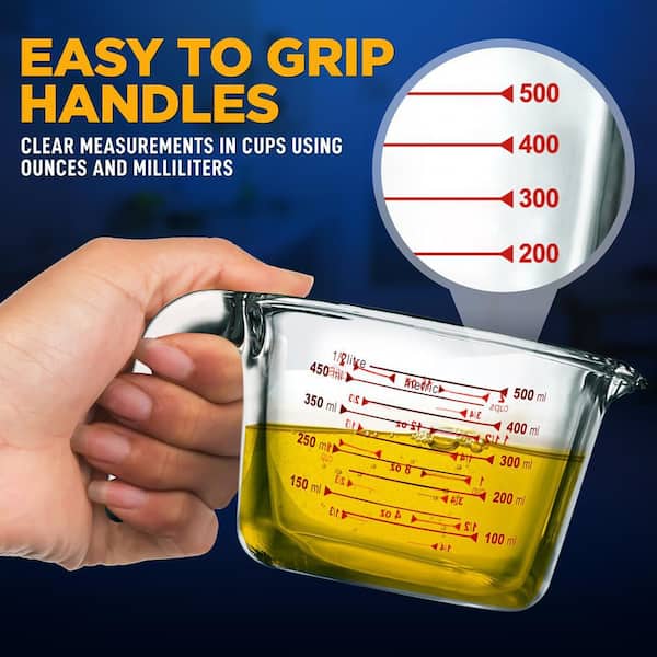NutriChef Glass Measuring Cup
