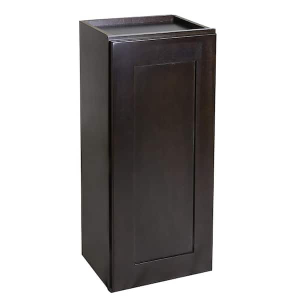 Design House Brookings Plywood Ready to Assemble Shaker 9x30x12 in. 1-Door Wall Kitchen Cabinet in Espresso