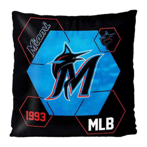 THE NORTHWEST GROUP MLB Marlins Connector Velvet Reverse Pillow