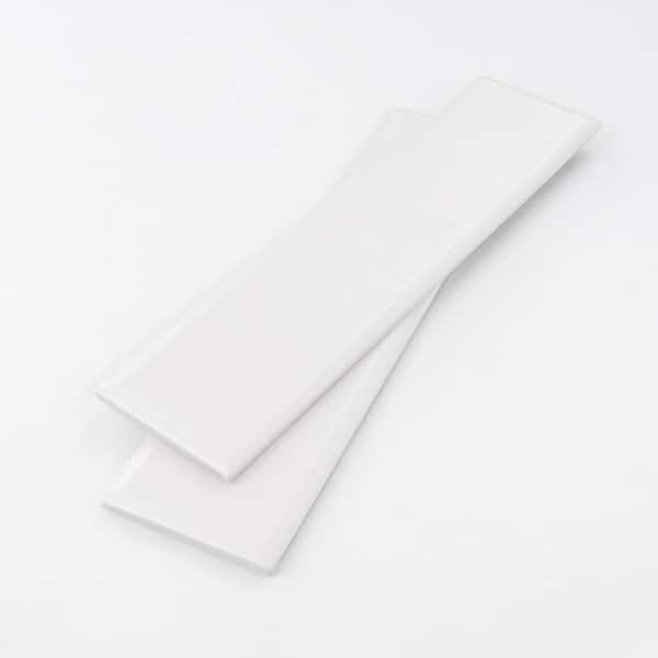 Chateau 3 in. x 6 in. Cream Matte Ceramic Subway Tile Sample