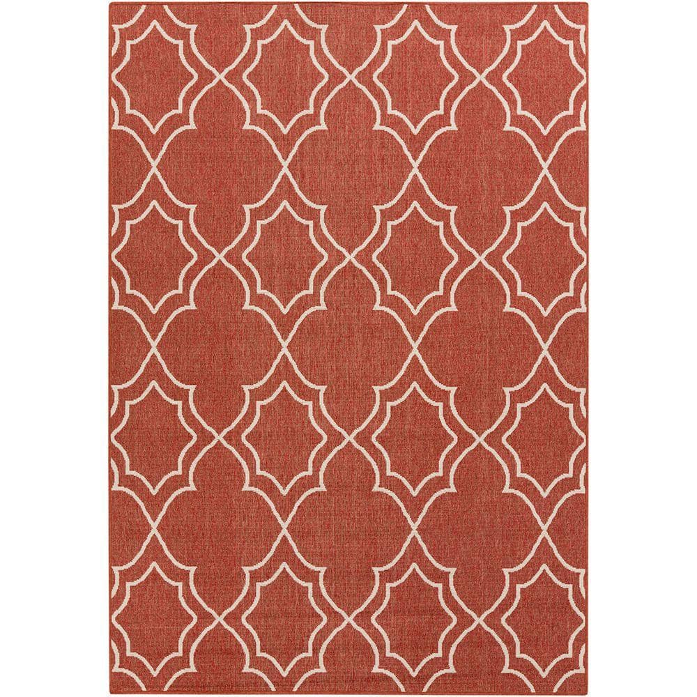Livabliss Anderson Cherry 4 ft. x 6 ft. Indoor/Outdoor Patio Area Rug ...