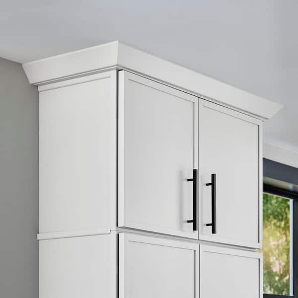 Leyton 36 in. W x 24 in. D x 18 in. H Ready to Assemble Plywood Slim Shaker Wall Bridge Kitchen Cabinet in Alpine White