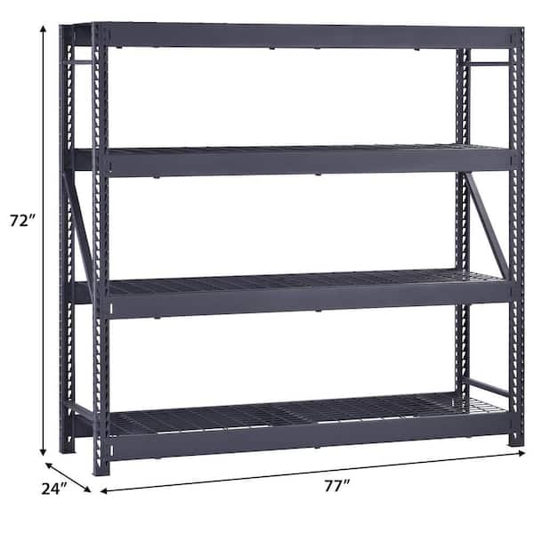 ☆THE GARAGE type27 4-Shelf Metal Garage Shelving Unit (77 in. W x 72 in. H x 24