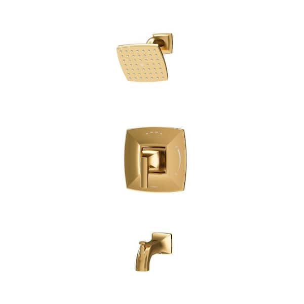 Symmons Oak HydroMersion Single Handle Tub and Shower Faucet Trim Kit in Brushed Bronze 1.5 GPM (Valve Not Included)