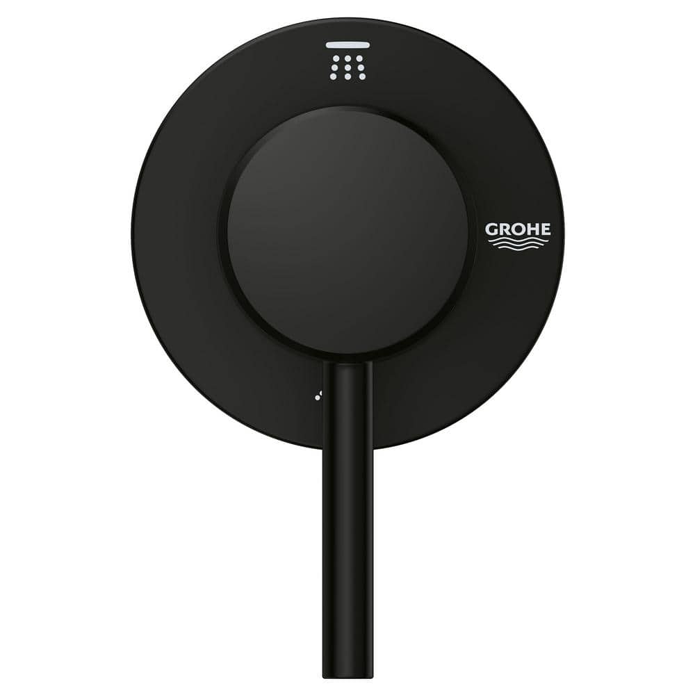 Matte Black Wall-Mounted 2-Way Diverter Trim