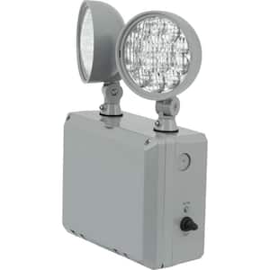 PE2WL Collection 0-Watt Gray Integrated LED Emergency Light