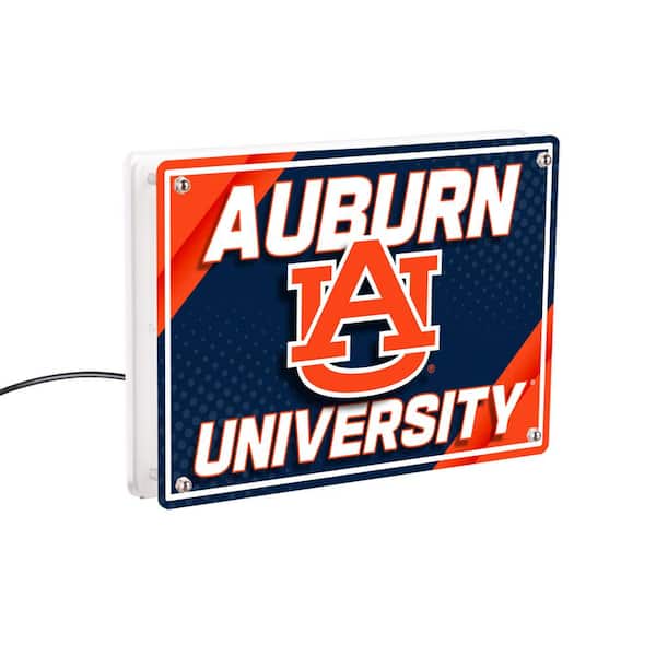 Evergreen Auburn University NCAA Blue Rectangle Desklite LED Decor