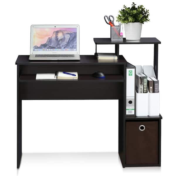 Furinno Econ Multipurpose Home Office Computer Writing Desk, White/Black