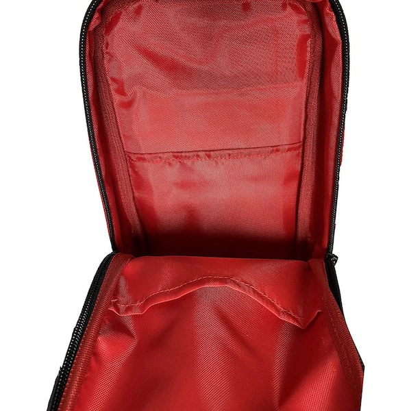 Mini Square Bag Black Zipper Waterproof Adjustable Strap