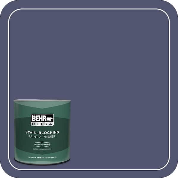 BEHR ULTRA 1 qt. #S540-7 Bossa Nova Extra Durable Semi-Gloss Enamel Interior Paint & Primer