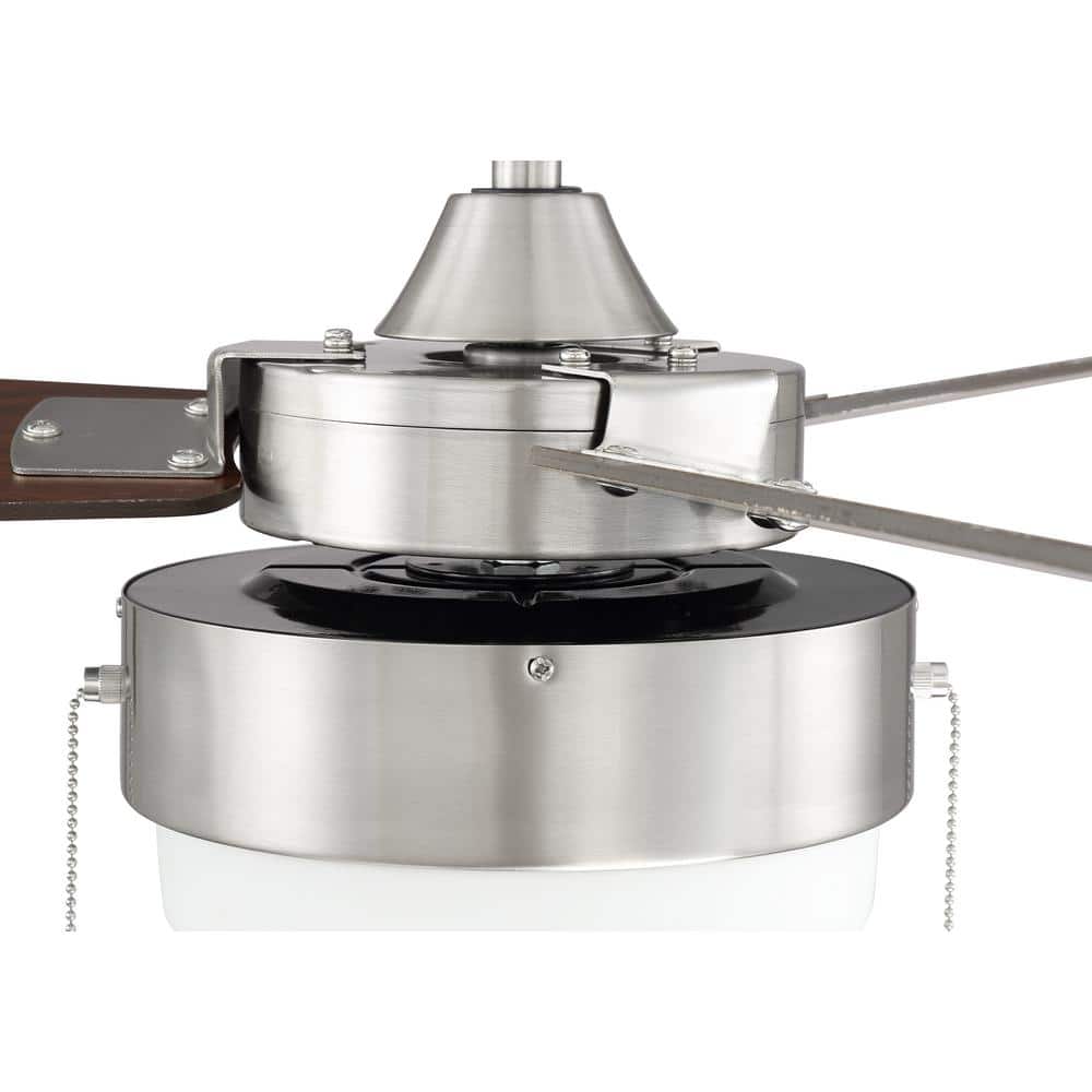 Intrepid 52'' Brushed Nickel Ceiling Fan with LED Light Kit