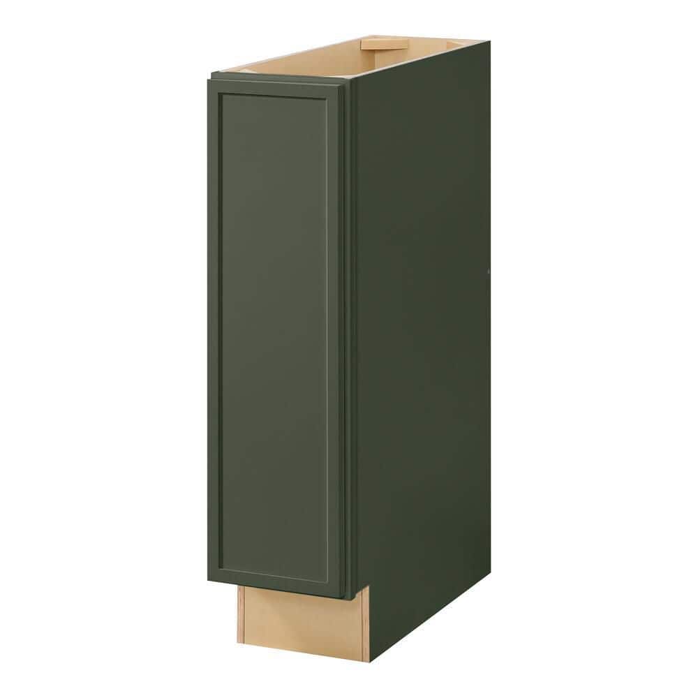 Leyton 9 in. W x 24 in. D x 34.5 in. H Ready to Assemble Plywood Slim Shaker Base Kitchen Cabinet in Fern Green price history on PriceWatchPro