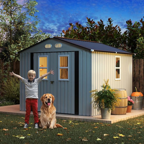 物置 (shed) UFORIC 5x3ft Outdoor Storage Shed,Metal Garden Organizer, Lockable