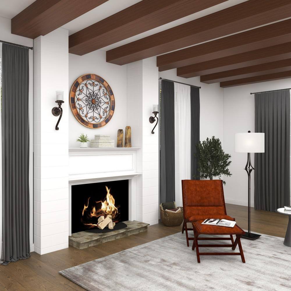 Brown Metal Scroll Wall Sconce with Glass Hurricane