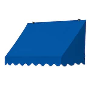 4 ft. Traditional Manually Retractable Awning (26.5 in. Projection) in Pacific Blue