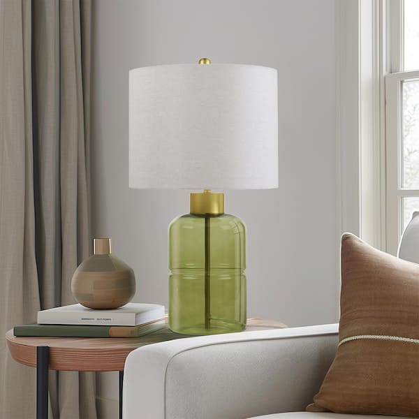 Lysandria 24.50 in. Green Table Lamp