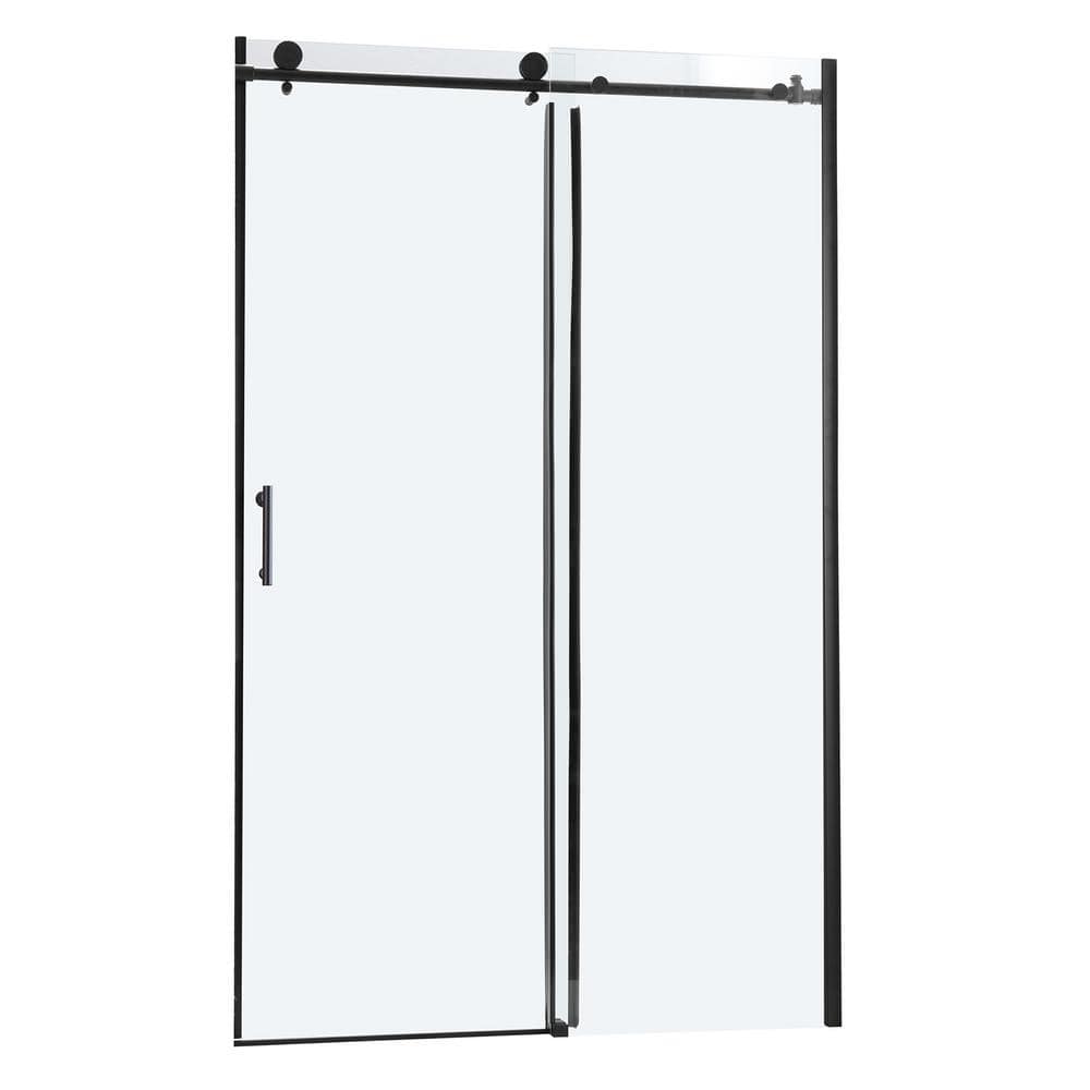 LORDEAR 48 in. W x 76 in. H Frameless Single Sliding Shower Door ...