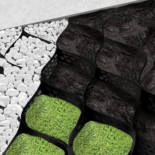 Wellco 10 ft. x 16.5 ft. x 4 in. Plastic Ground Geo Grid Driveway