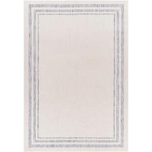 Lindale Gray 8 ft. x 10 ft. Cottage Indoor/Outdoor Area Rug