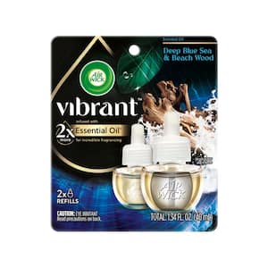 Vibrant Deep Blue Sea and Beechwood Scented Plug-In Air Freshener Refill (2-Pack)