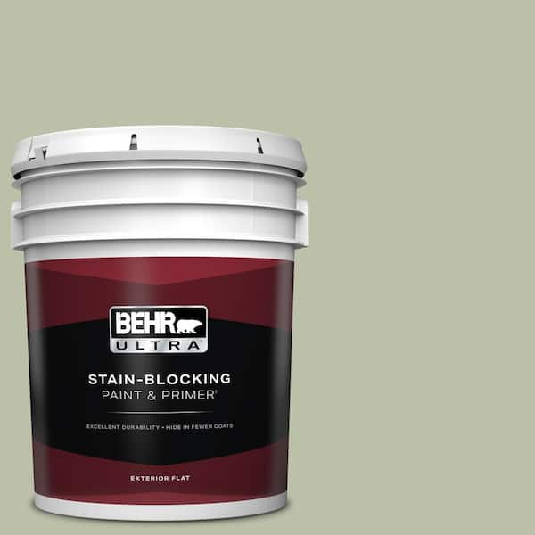 BEHR ULTRA 5 gal. #S380-3 Urban Nature Flat Exterior Paint & Primer