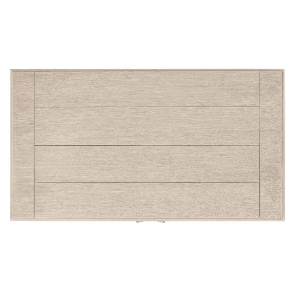 Greige Wood and Metal 3-Drawer Console Table with Storage
