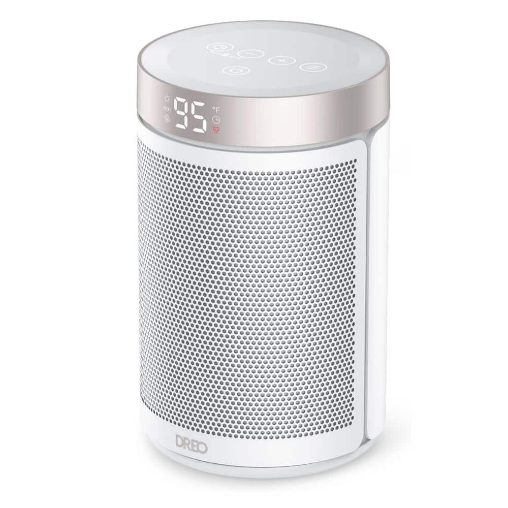 11.02 in 1500W Portable Electric Ceramic Forced Air Heaters with Thermostat, 1-12H Timer, Eco Mode & Fan Mode in White price history on PriceWatchPro
