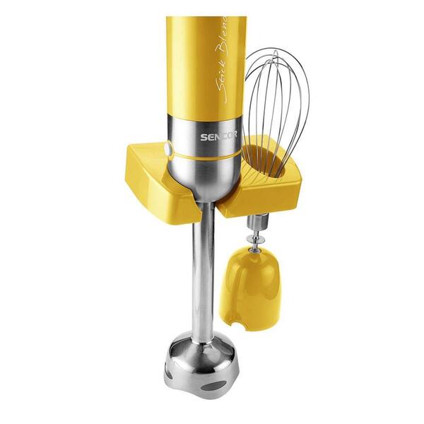 Sencor 10-Speed Yellow Immersion Blender with Whisk Attachment