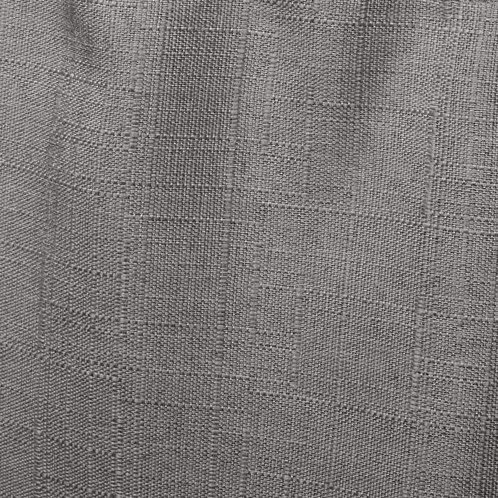 Black Pearl Linen-Like Scalloped Rod Pocket Valance