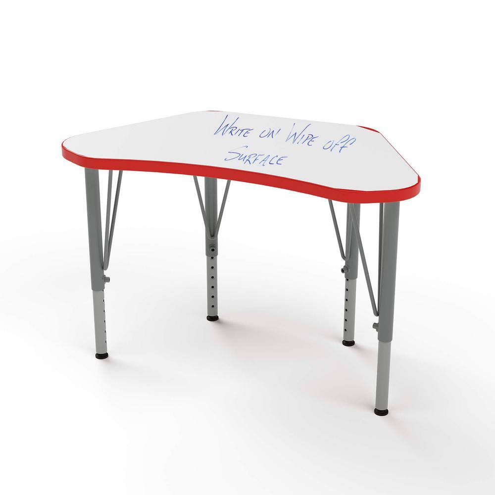 Versa Wing Desk Laminate Height Adjustable Kids Desk Write-On/Wipe-Off Top 