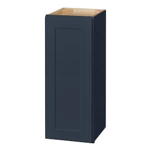 Avondale 12 in. W x 12 in. D x 30 in. H Ready to Assemble Plywood Shaker Wall Kitchen Cabinet in Ink Blue