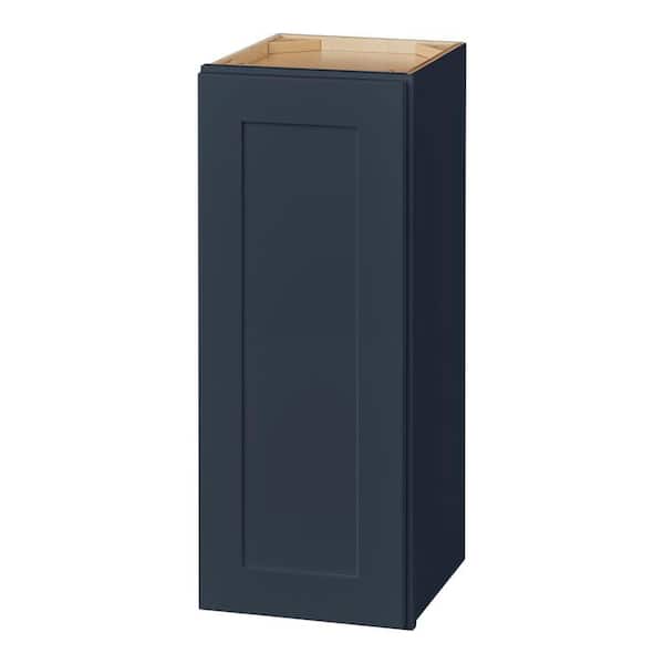 Avondale 12 in. W x 12 in. D x 30 in. H Ready to Assemble Plywood Shaker Wall Kitchen Cabinet in Ink Blue