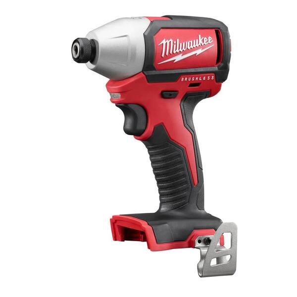 Milwaukee - M18 18-Volt Lithium-Ion Brushless Cordless 1/4 in. Cordless Impact Driver Kit (Tool-Only)
