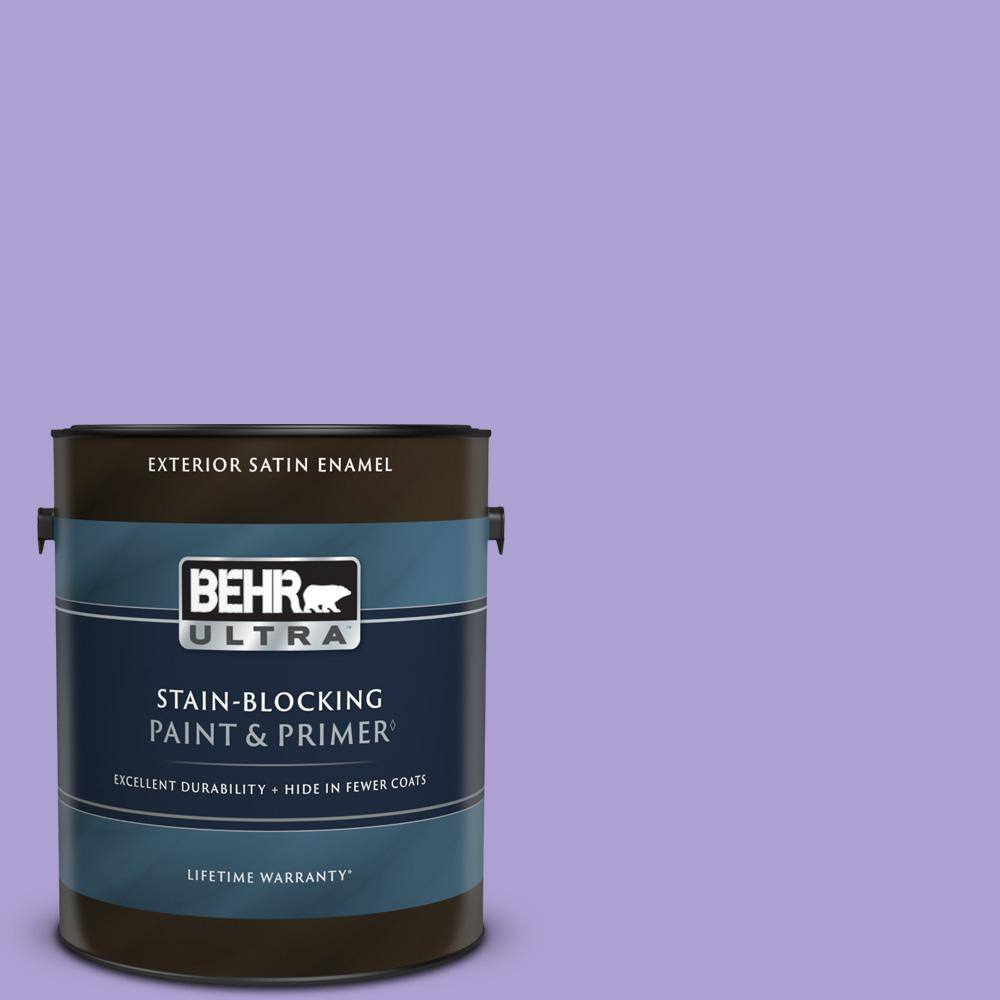 Reviews For Behr Ultra 1 Gal P560 4 Magic Wand Satin Enamel Exterior Paint Primer The Home Depot