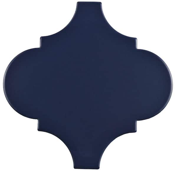 Provenzale Lantern Dark Bleu 7-7/8 in. x 7-7/8 in. Porcelain Floor and Wall Take Home Tile Sample