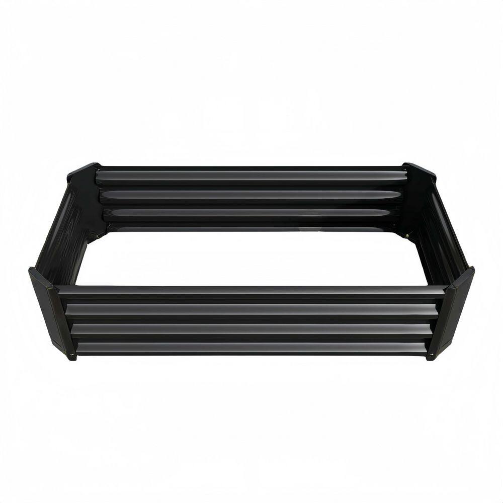 47.24 in. x 24 in. x 11.81 in. Rectangle Metal Raised Garden Bed in Black price history on PriceWatchPro