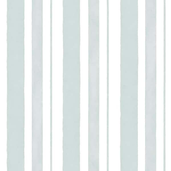 Rachel Ashwell Watercolor Stripe Blue Wallpaper
