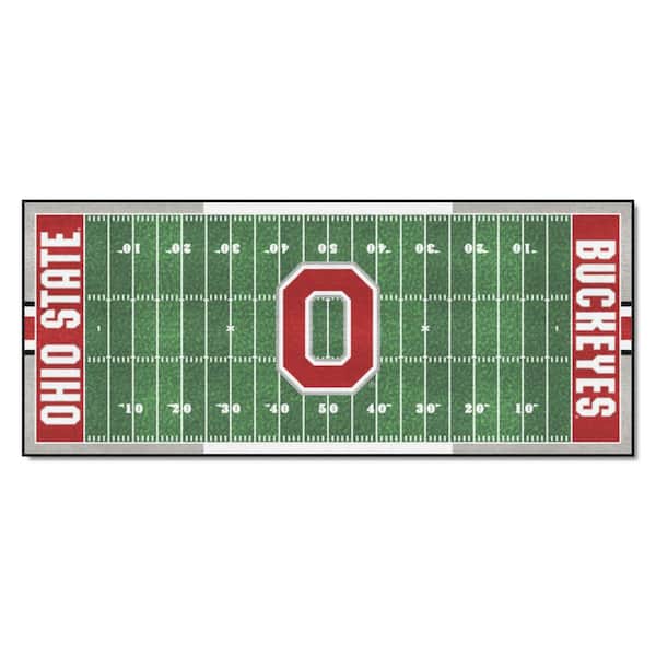 FANMATS Ohio State Green Field Runner Rug Mat - 30 in. x 72 in.