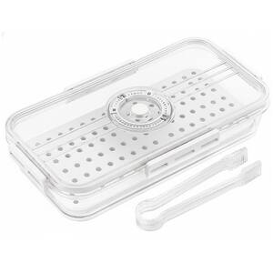 Microwavable Cookware Polyethylene Airtight Bacon Storage Container Clear PET Plastic Refrigerator Meat Cheese Keeper