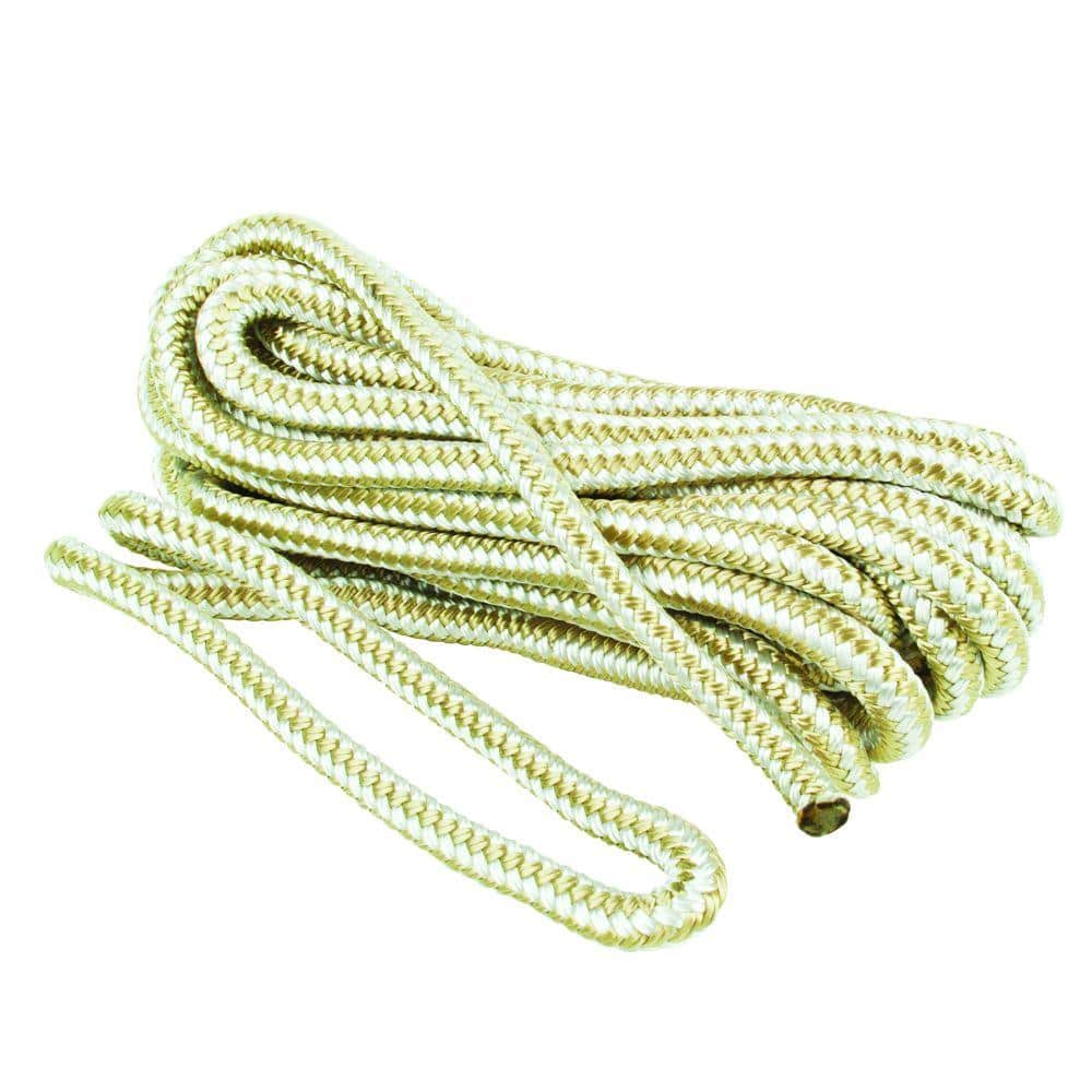 2 Pack of 3/8 Inch x 25 Ft Premium Twisted Nylon Mooring and Docking Lines