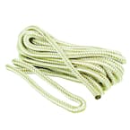 3/8 in. x 25 ft. Nylon Dock Line Double Braid Rope, White and Beige