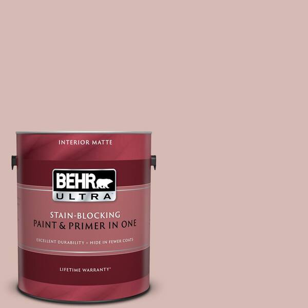 BEHR ULTRA 1 gal. #UL110-13 First Waltz Matte Interior Paint and Primer in One