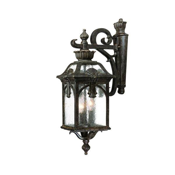 Acclaim Lighting Belmont Collection 3-Light Black Coral Outdoor Wall Lantern Sconce