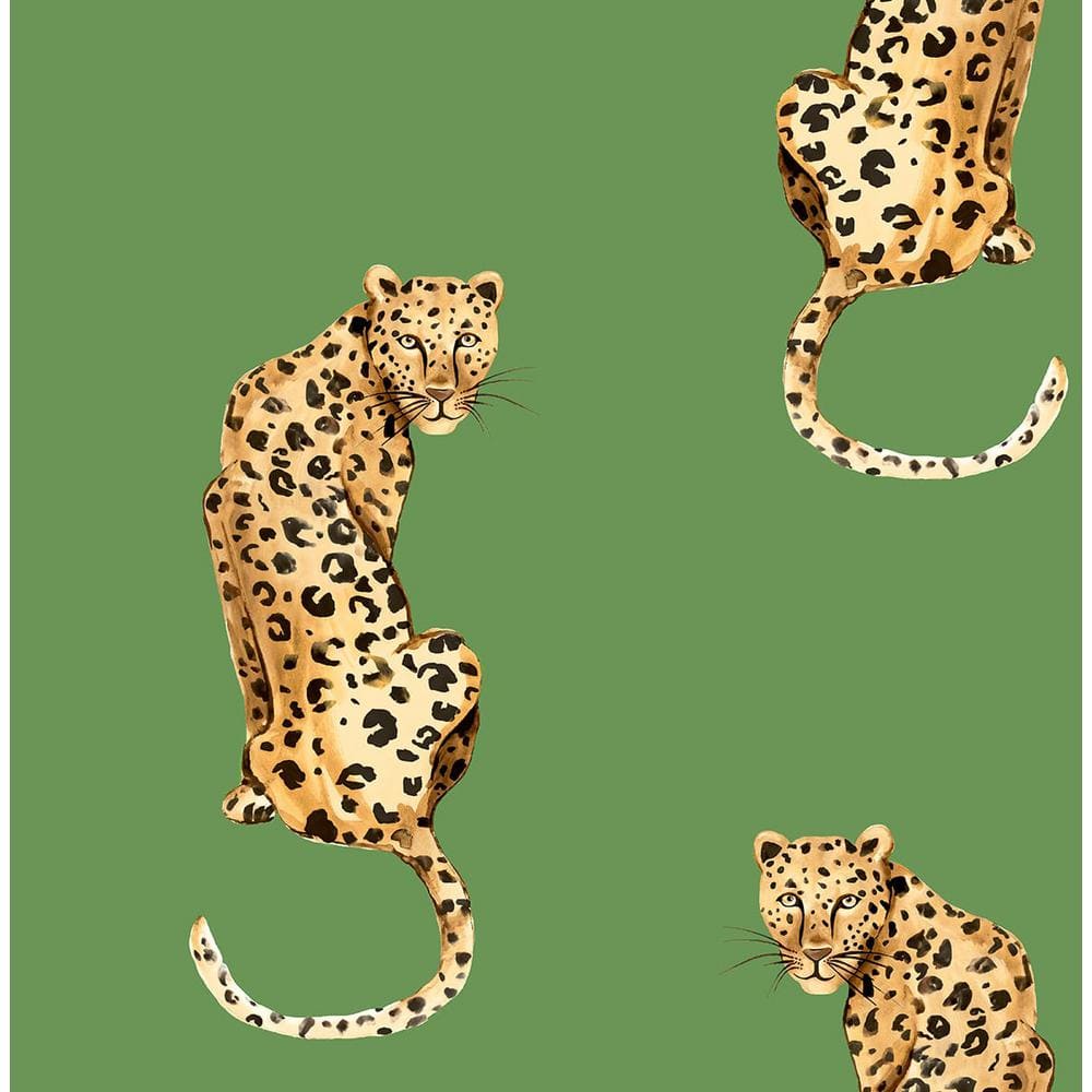 green leopard print background